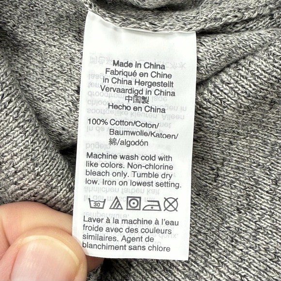 J Crew Sweater Men's XL Gray‎ NWT Cotton Long Sleeve Crew Neck Preppy - Picture 9 of 9